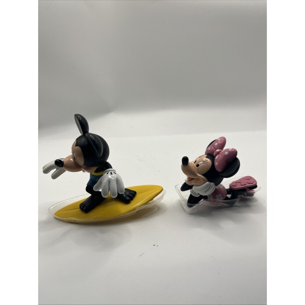 Mickey Mouse Surfing Minnie Beach Disney 3” Pvc Surfboard Decopac Cake Toppers